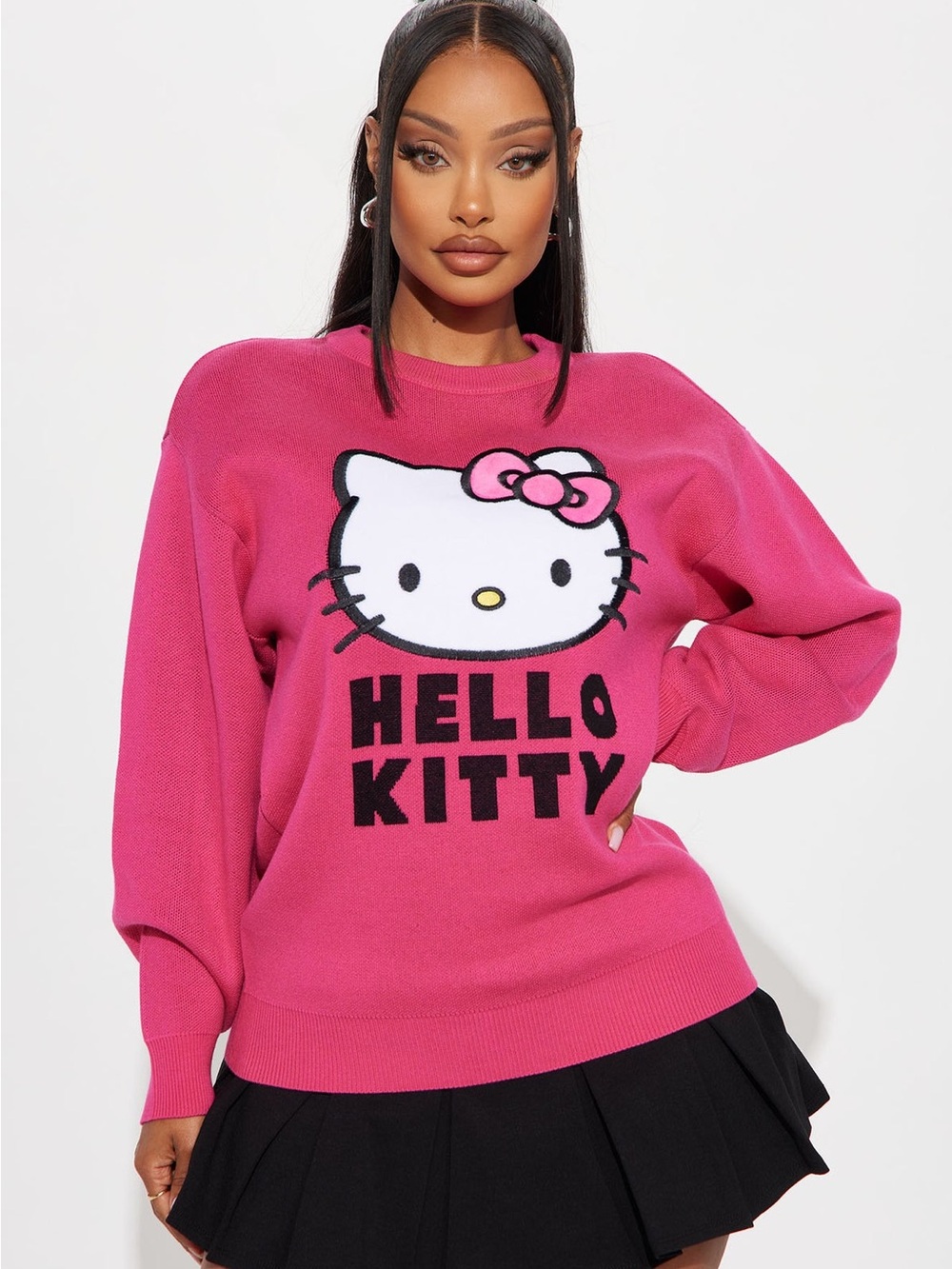 Hello Kitty by Sanrio pink character pullover sweater size: 3X